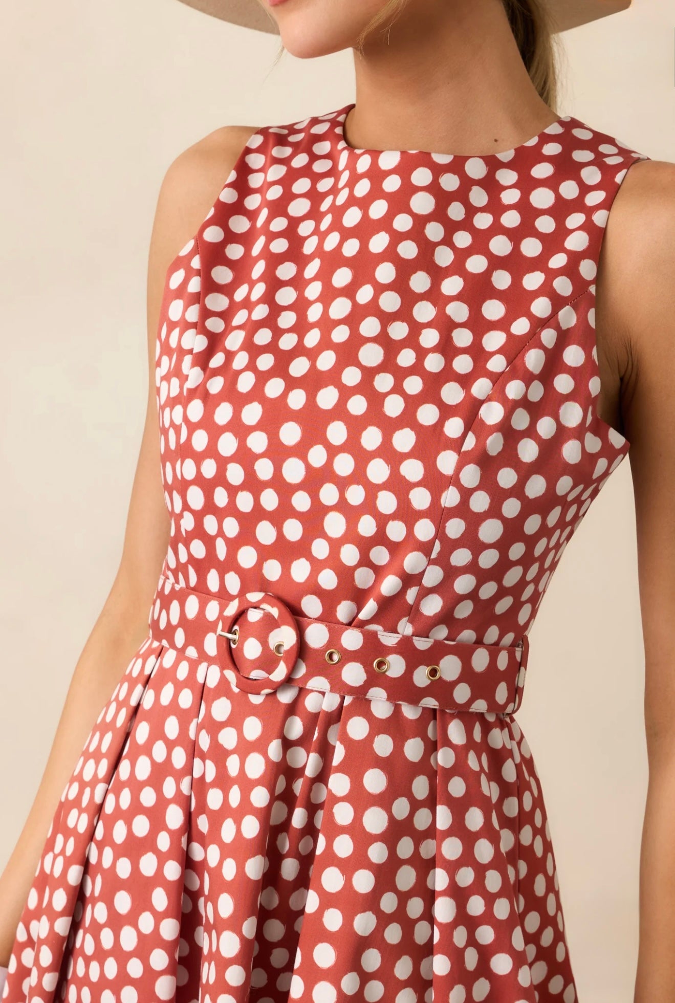 Polka Dot Elegance Midi Dress