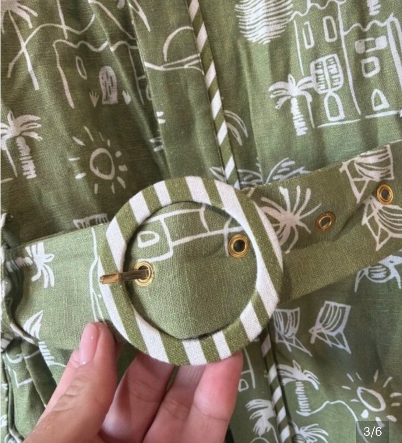 La Maise Olive Grove Shirt Dress