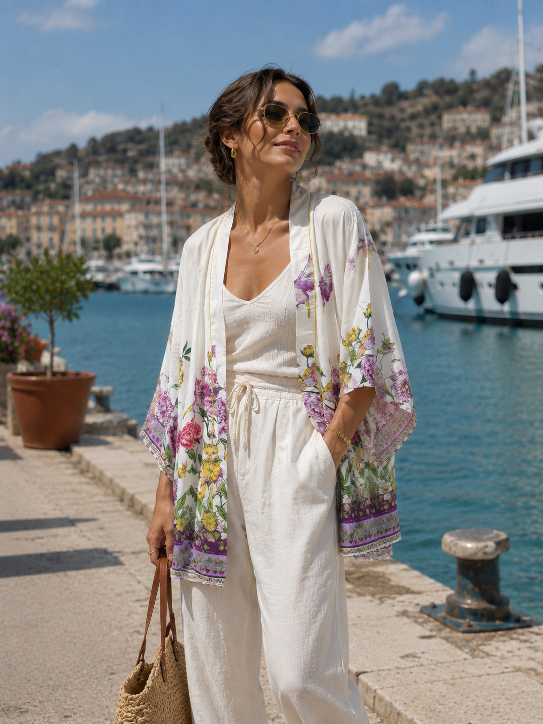 Taj by Sabrina Crippa Kimono-Style Cover up