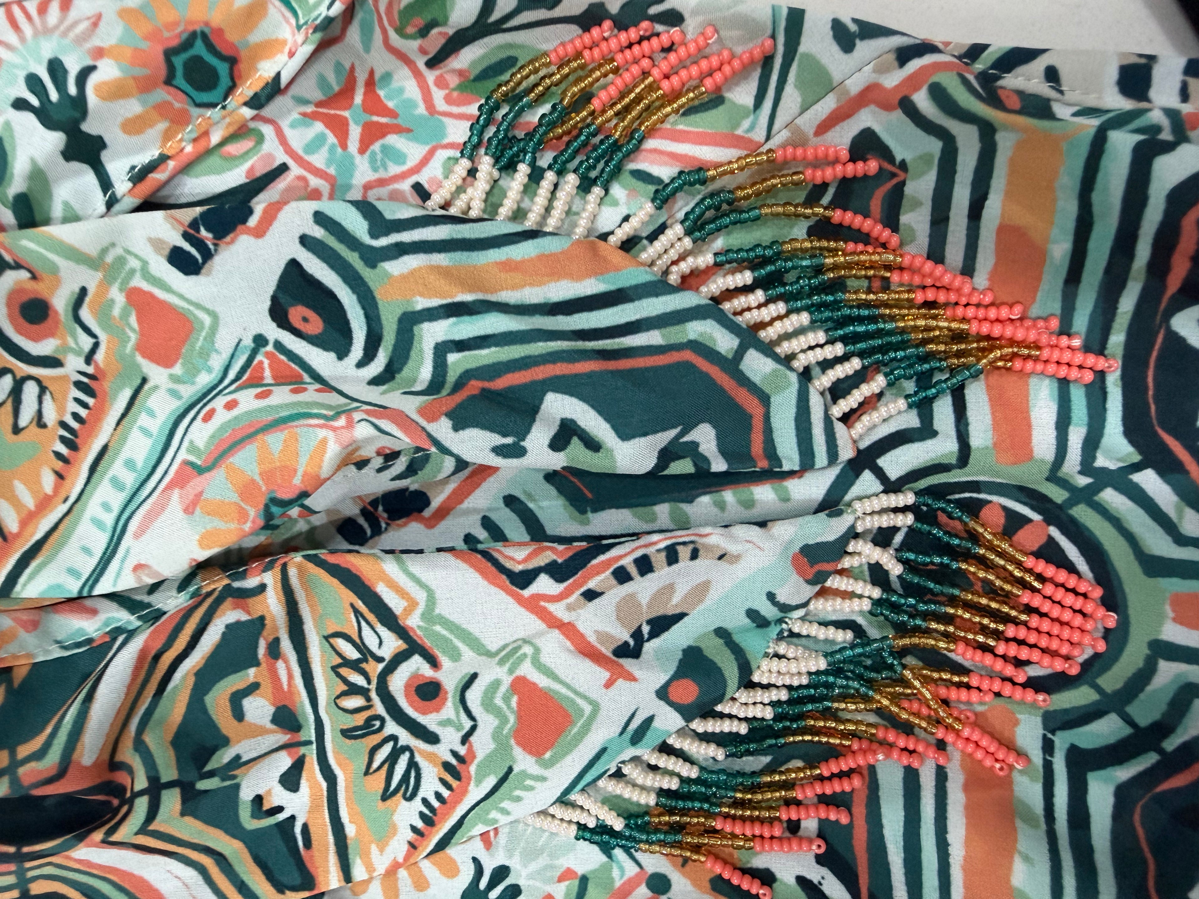 Cosita Linda Mosaic Wrap Skirt
