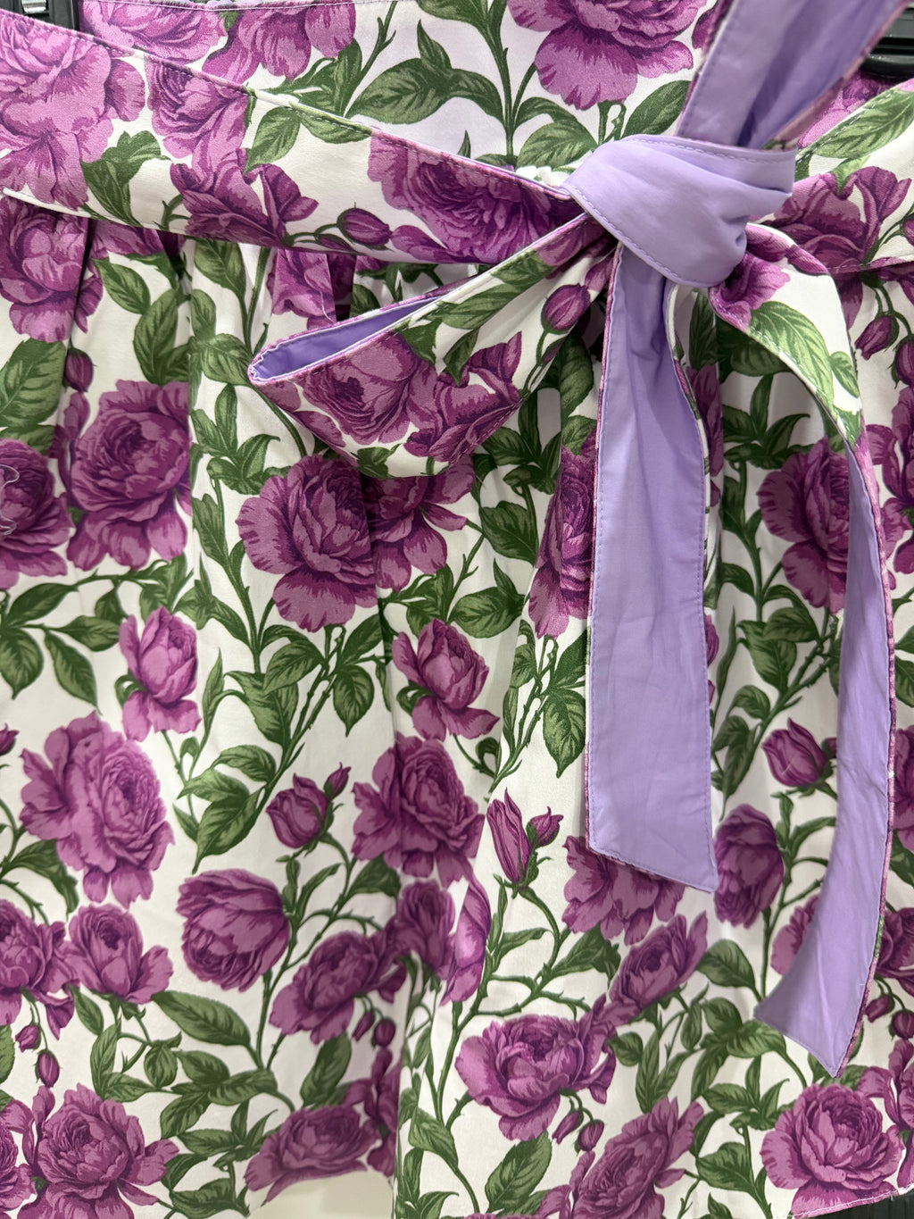 Adrian Reversible Lavender-Floral Skirt