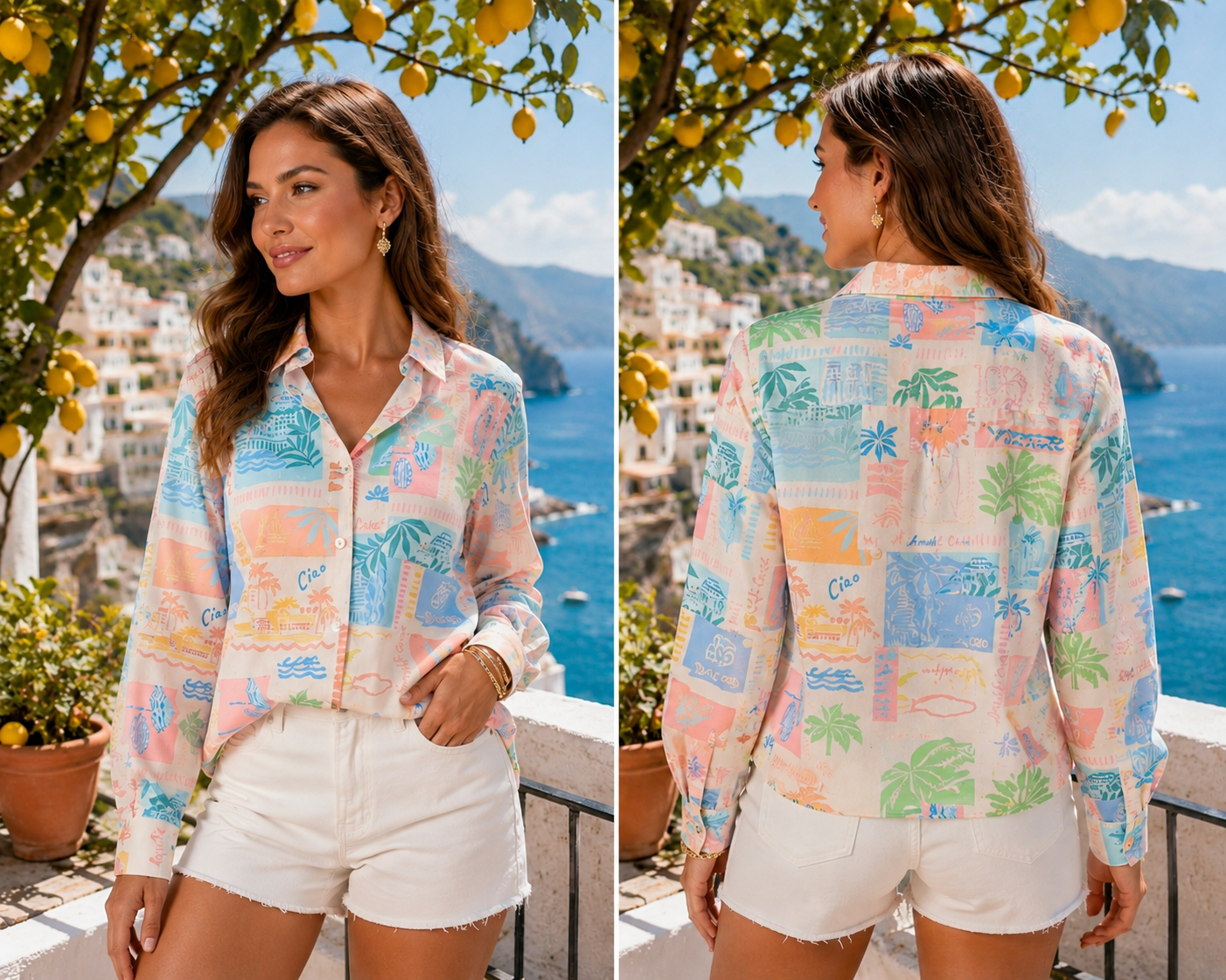 Paula Button Blouse